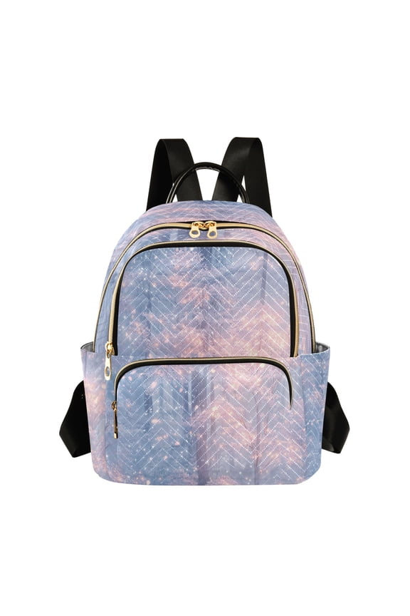 Casual Winter Forest Snowfall Backpack for School,College and Travel, Water Resistant Bookbag,