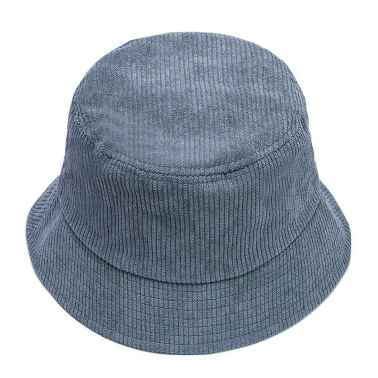Casual Winter Soft Plush Corduroy Sun Cap Panama Hat Fisherman Cap