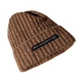 thumbnail image 1 of Casual Women Men Soft Solid Color Winter Warm Slouchy Bonnet Ski Hats Knit Cap Woolen Hat CARAMEL OAK, 1 of 8