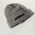 thumbnail image 1 of Casual Women Men Soft Solid Color Winter Warm Slouchy Bonnet Ski Hats Knit Cap Woolen Hat GREY, 1 of 8
