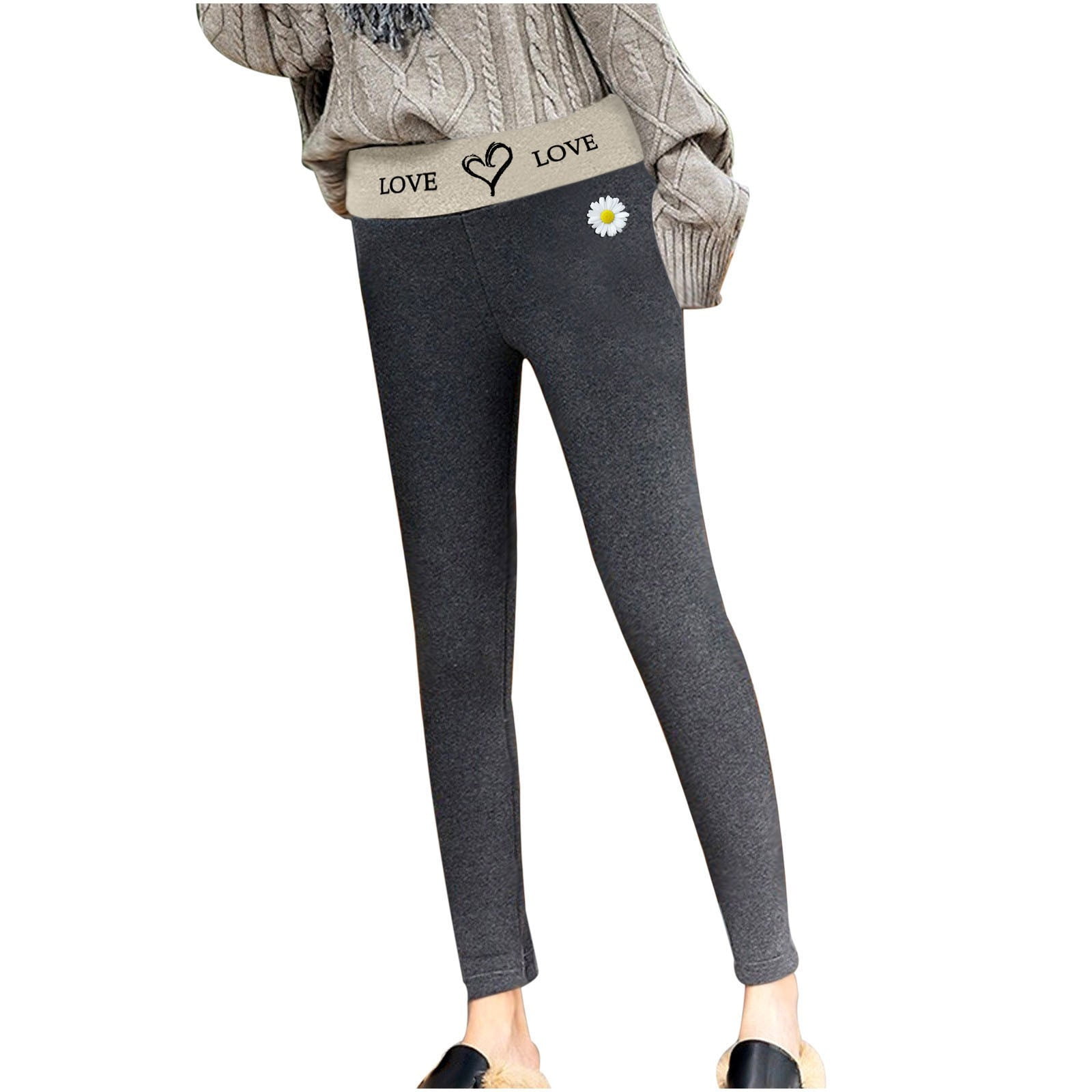 Casual Women Thermal Underwear Cold Weather Printed High Waist Long