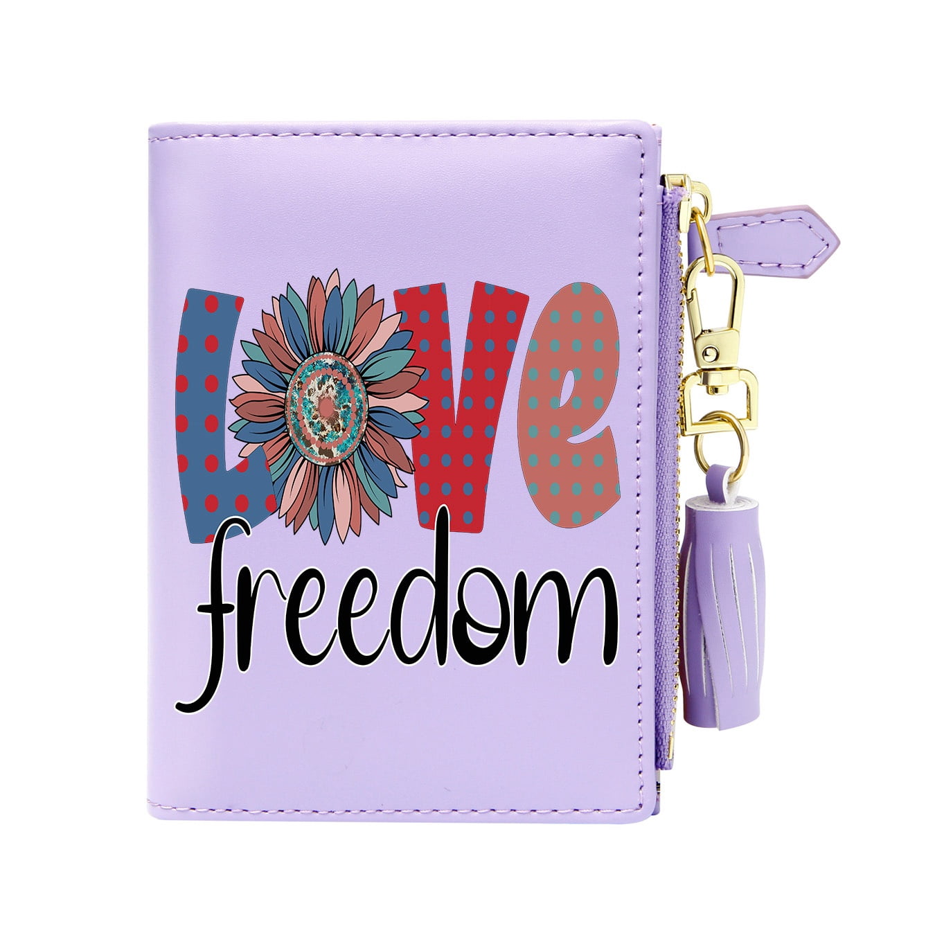 Casual Women Wallet Abstract Print Purse PU Leather Long Lasting Gift ...