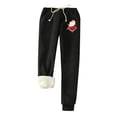 thumbnail image 1 of Casual Women Warm Fleece Pants Fleece Lined Sweatpants Winter Active Track Joggers Pants, 1 of 6