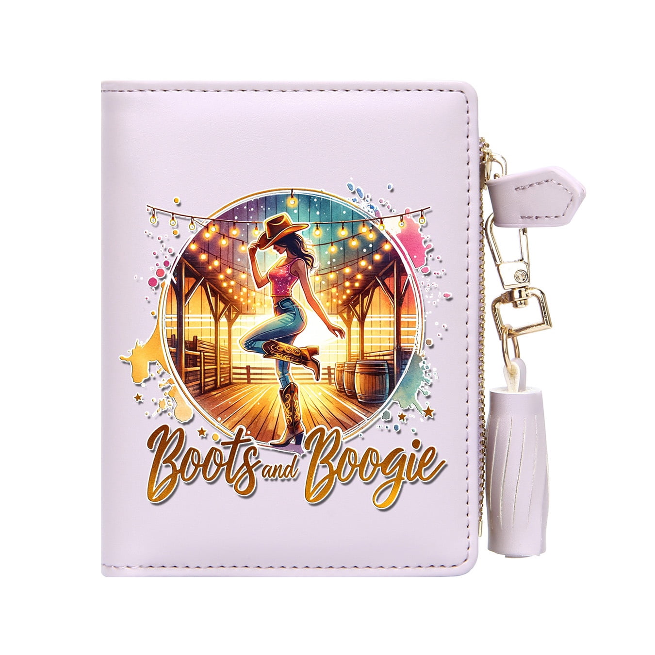 Casual Women Zipper Wallet Cute Print Wallet PU Leather Long Lasting ...