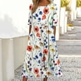 thumbnail image 1 of Casual Women's Clothing Dresses Short Sleeves Round Neck Prints Elegant Temperament Fashionable Pockets Casual Daily Wear, 1 of 2