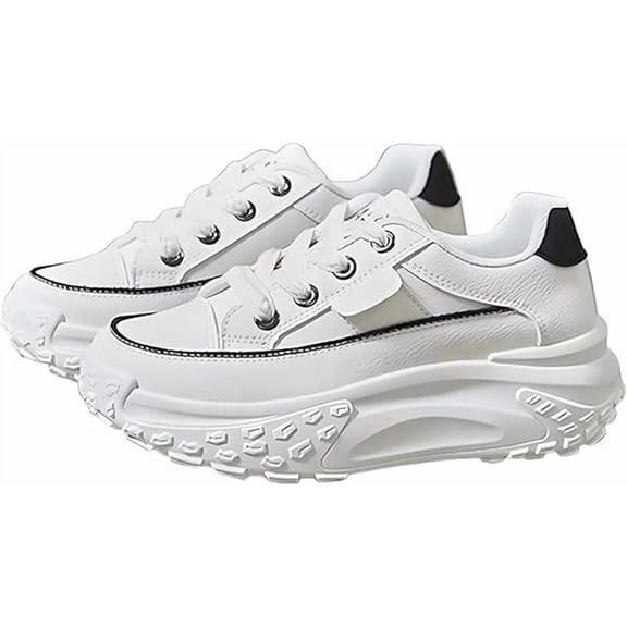 Casual Women's Height-Increasing Shoes, 1.8" Elevator Wide Toe Non-Slip Casual Sneakers, Sneakers for Women