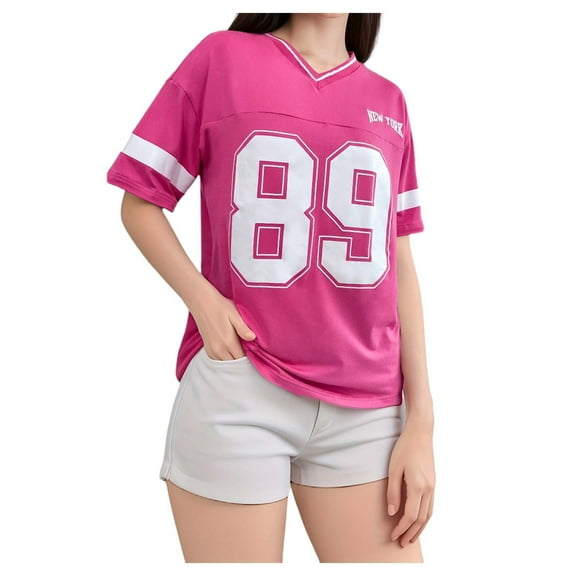 Casual Women's Loose Fit Letter Print Short Sleeve T Shirt - Versatile Streetwear Top for Daily Fashion and Modern Style