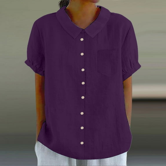 Casual Women's Shirts Button Down With Pocket Versatile And Stylish For Spring And Summer For Everyday Wear Christmas Long Sleeve for Women Women Casual Top Tunic Tee Colla Button down Shirts for
