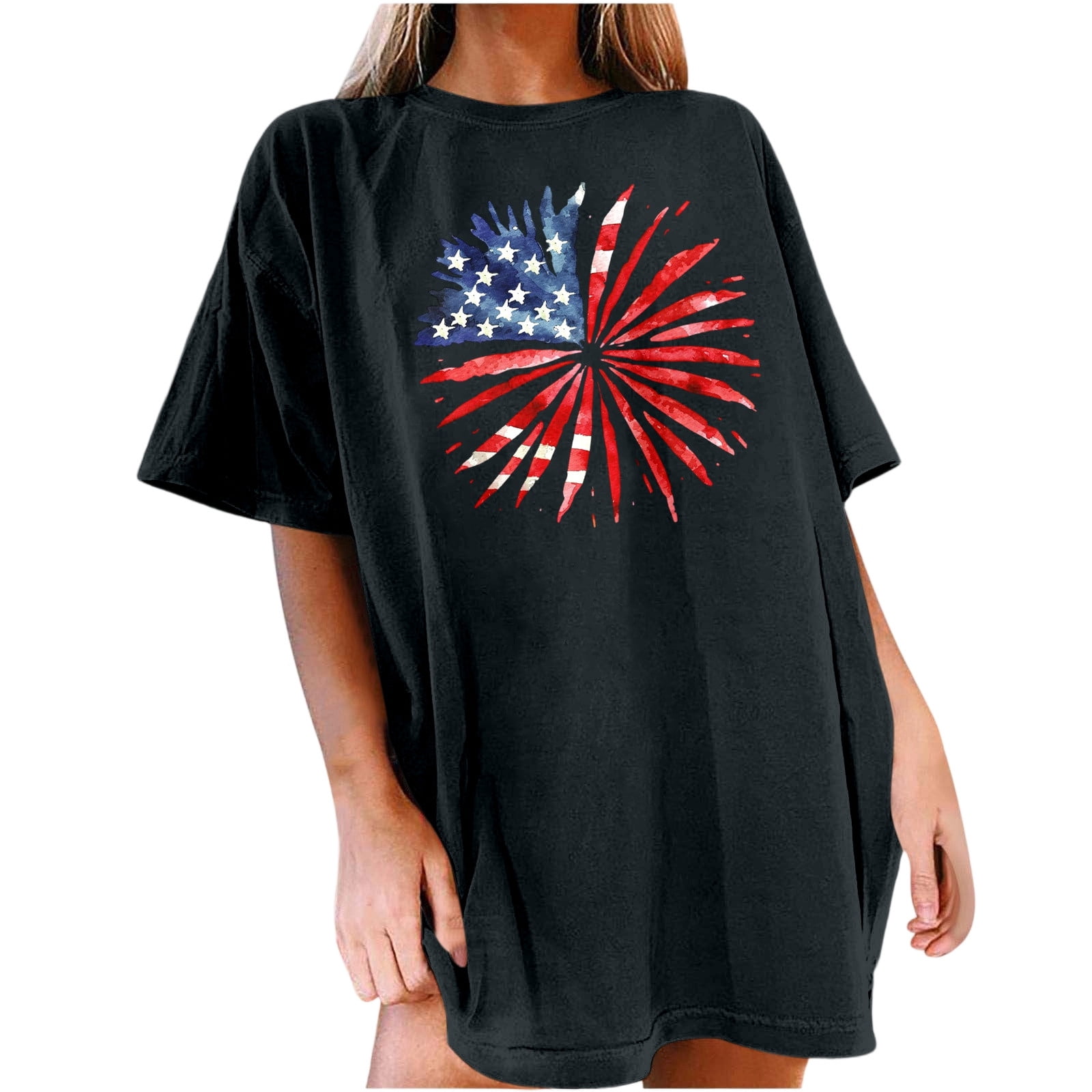 Basic T-Shirt Women's Casual Tee by ESLA with Relaxed Fit
