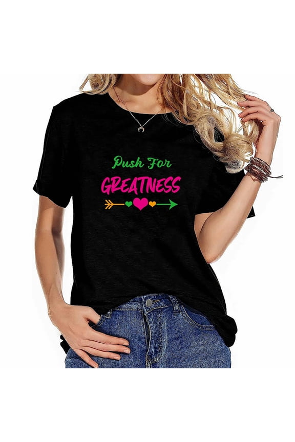 Casual Women's Tops: Strawberry Print Tee