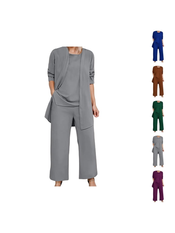 Casual Women's Trousers Suit Comfortable And Stylish Long Pants Set For Daily Wear And Vacations Ideal For Spring And Summer Season With Convenient Pockets Capri For Women Casual Summer