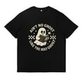 thumbnail image 1 of Casual Womens Holy Ghost Graphic Tee Religious T Shirt Tops Short Sleeve Round Neck Black S-5XL, 1 of 5