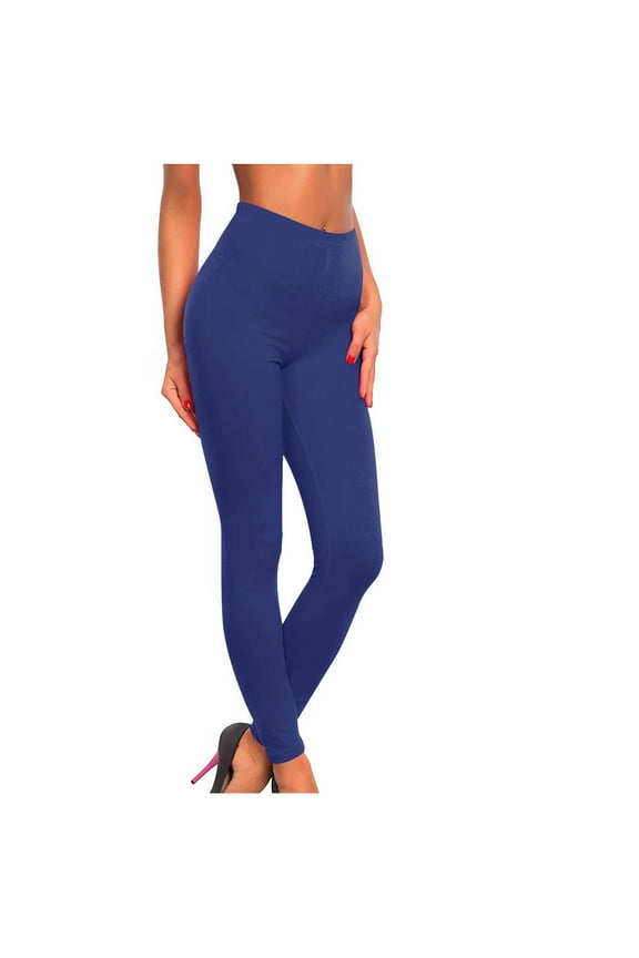 Casual Yoga Leggings for Women High Waisted Butt Lifting Casual Active Long Pants Stretchy Sports Workout Tights (3X-Large, Dark Blue)