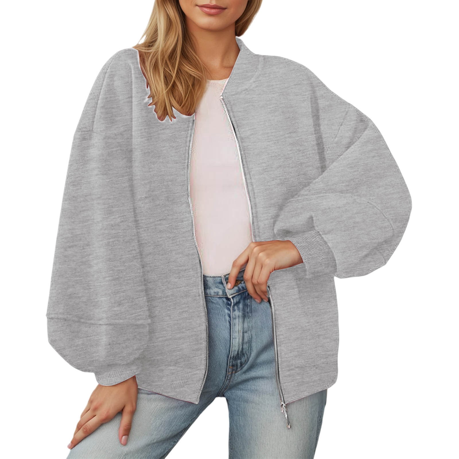 Minimalist Casual Zip Jacket main image 0