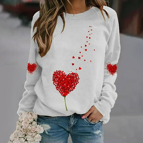 Casual lightweight T-shirtWomen's Loose TopsPrinted Fashionable Round Neck Long Sleeved HoodieCasual lightweight T-shirt