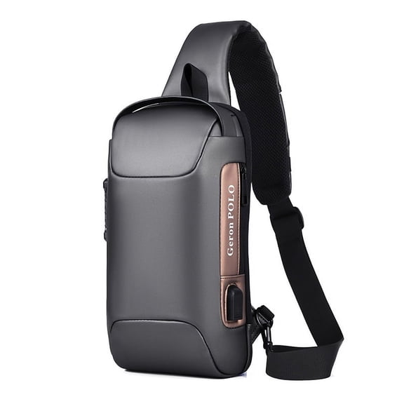 Casual multifunctional messenger bag,Black