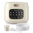thumbnail image 1 of Casualife 12-Cups/4.3QT Rice Cooker with Steamer & Keep Warm, 10-in-1 Multicooker，24-Hour Timer，Non-Stick Inner Pot, White, 1 of 9
