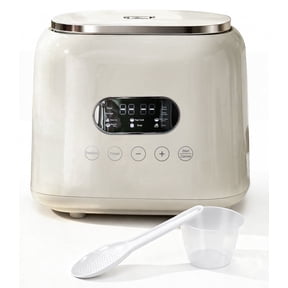Casualife 3QT Rice Cooker with Starch-Reducing Steamer, 10-in-1 Multicooker with No-Coating Inner Pot and 24-Hour Timer, White
