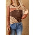 thumbnail image 1 of Casuashion Bold Color Block Knit Top - Exposed Seam Chic for Any Occasion!, 1 of 8