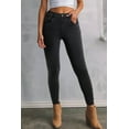 thumbnail image 1 of Casuashion Embrace Curves in Black Skinny Jeans - High Waist, Stretch Denim, Trendy Fit, 1 of 8