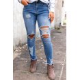 thumbnail image 1 of Casuashion Essential Sky Blue Skinny Jeans: Fit & Flatter! 🌟, 1 of 8