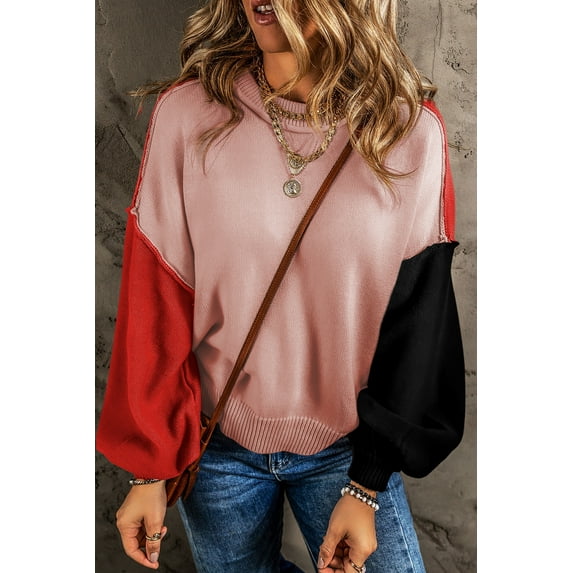 Casuashion Stylish Colorblock Bishop Sleeves - Comfort Meets Trend!