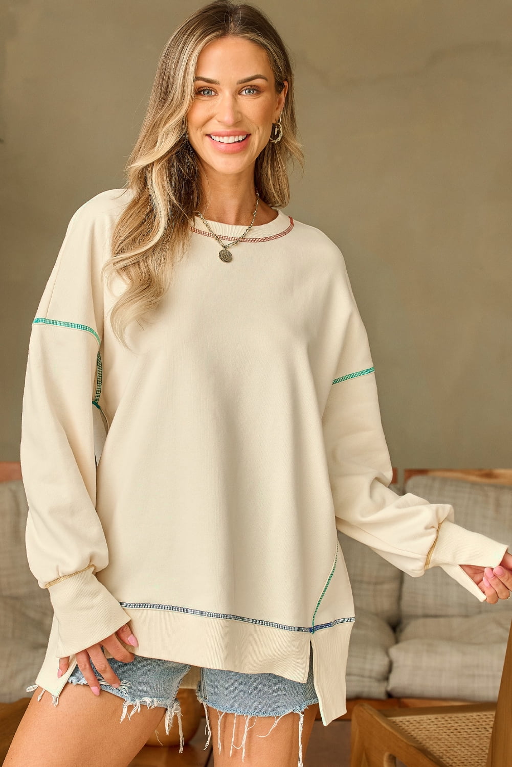 Basic Oversized Long Sleeve Tee