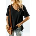 thumbnail image 1 of Casuashion V-Neck High-Low Hem Tee - Timeless Chic, All-Day Comfort!, 1 of 8