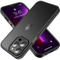 thumbnail image 1 of Casus Frosted Matte Silicone Frame Shockproof Case for Apple iPhone 13 Pro Max - Black, 1 of 7