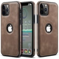 thumbnail image 1 of Casus Logo View Classic Slim Leather Case for iPhone 12 Pro Max - Slate, 1 of 9