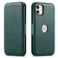 thumbnail image 1 of Casus Slim Flip Cover Wallet Logo View Card Holder Case for iPhone 11 Pro Max - Midnight Green, 1 of 26