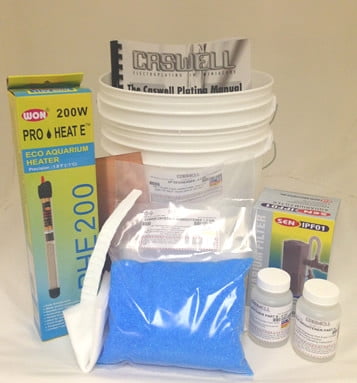 Caswell Bright Acid Copper Plating Kit - 15 Gal