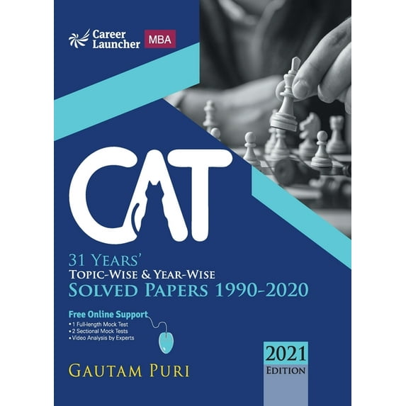 CAT 2021 31 Years Topic-Wise & Year-Wise Solved Papers 1990-2020 by Gautam Puri, (Paperback)