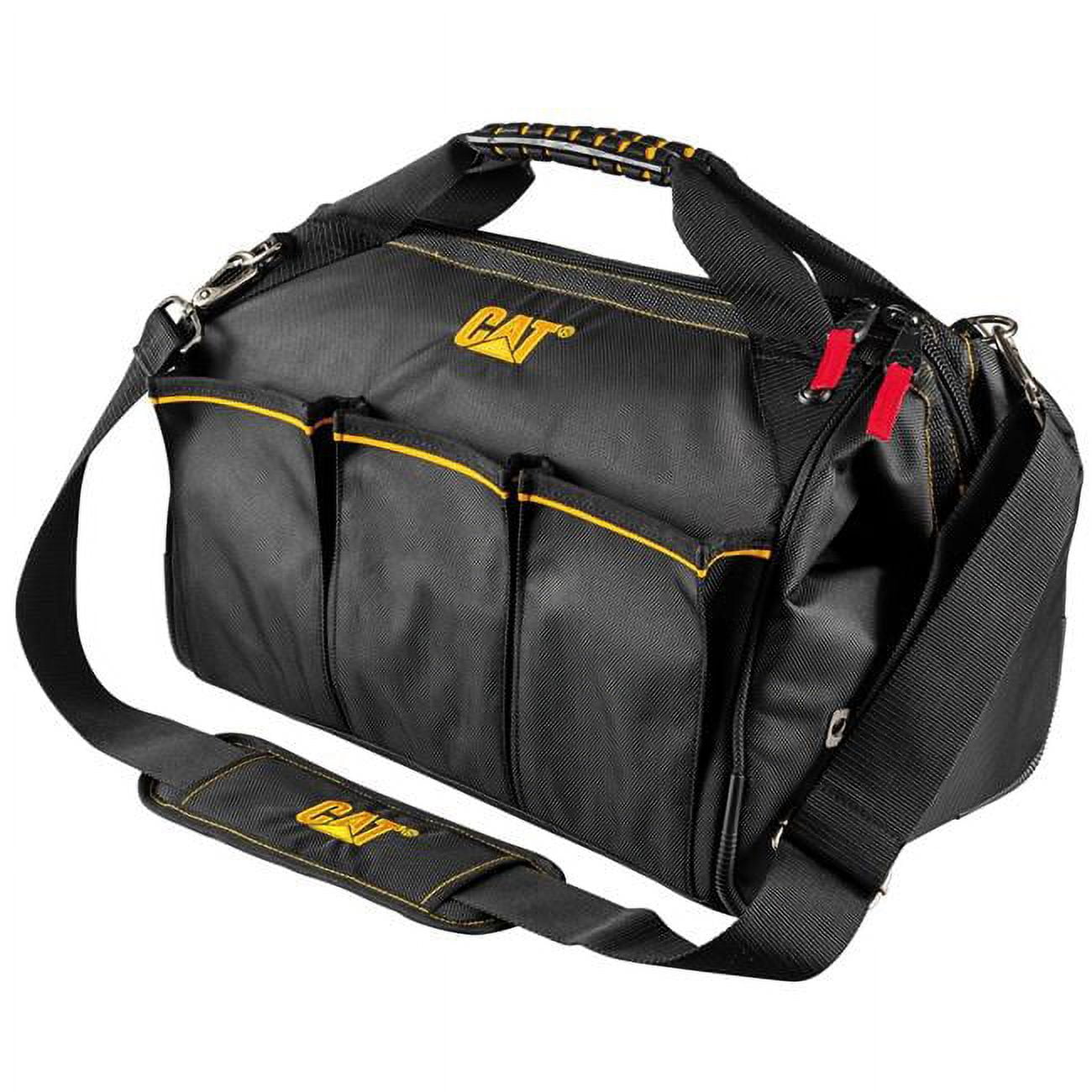 Cat 240044 Cat 240044 16 in. Pro Widemouth Tool Bag 18 Pocket Heavy Duty 1680D Polyester