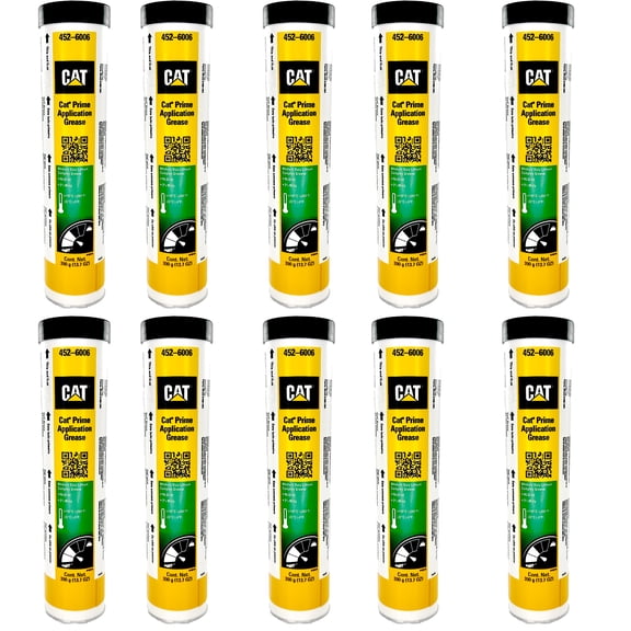 Cat 452-6006 Prime Application Grease NLGI #2, 3% Moly, 13.7 oz. | 10 Cartridges