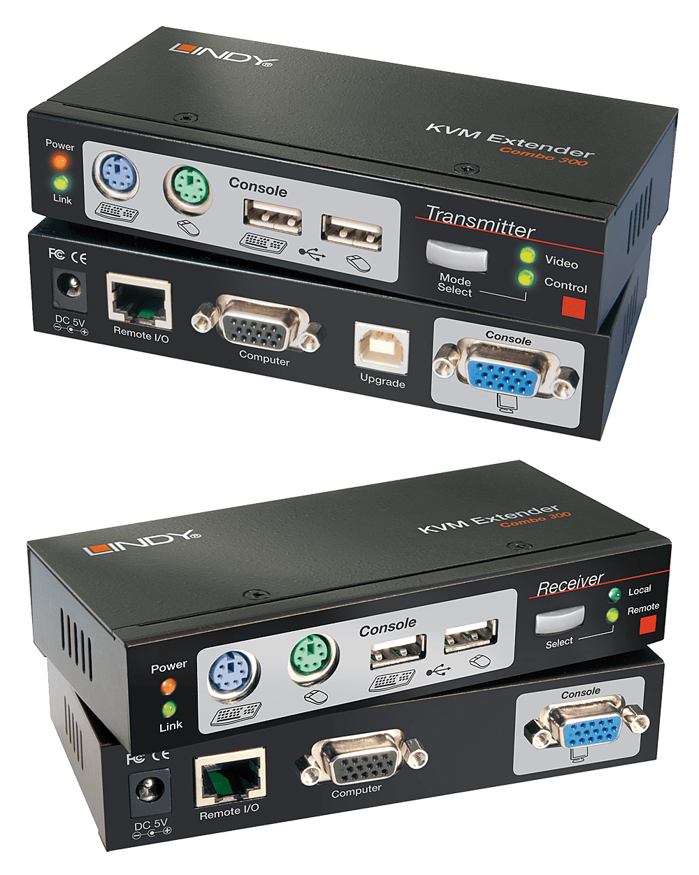 Cat.5 KVM Extender Combo 300, PS/2, USB & VGA