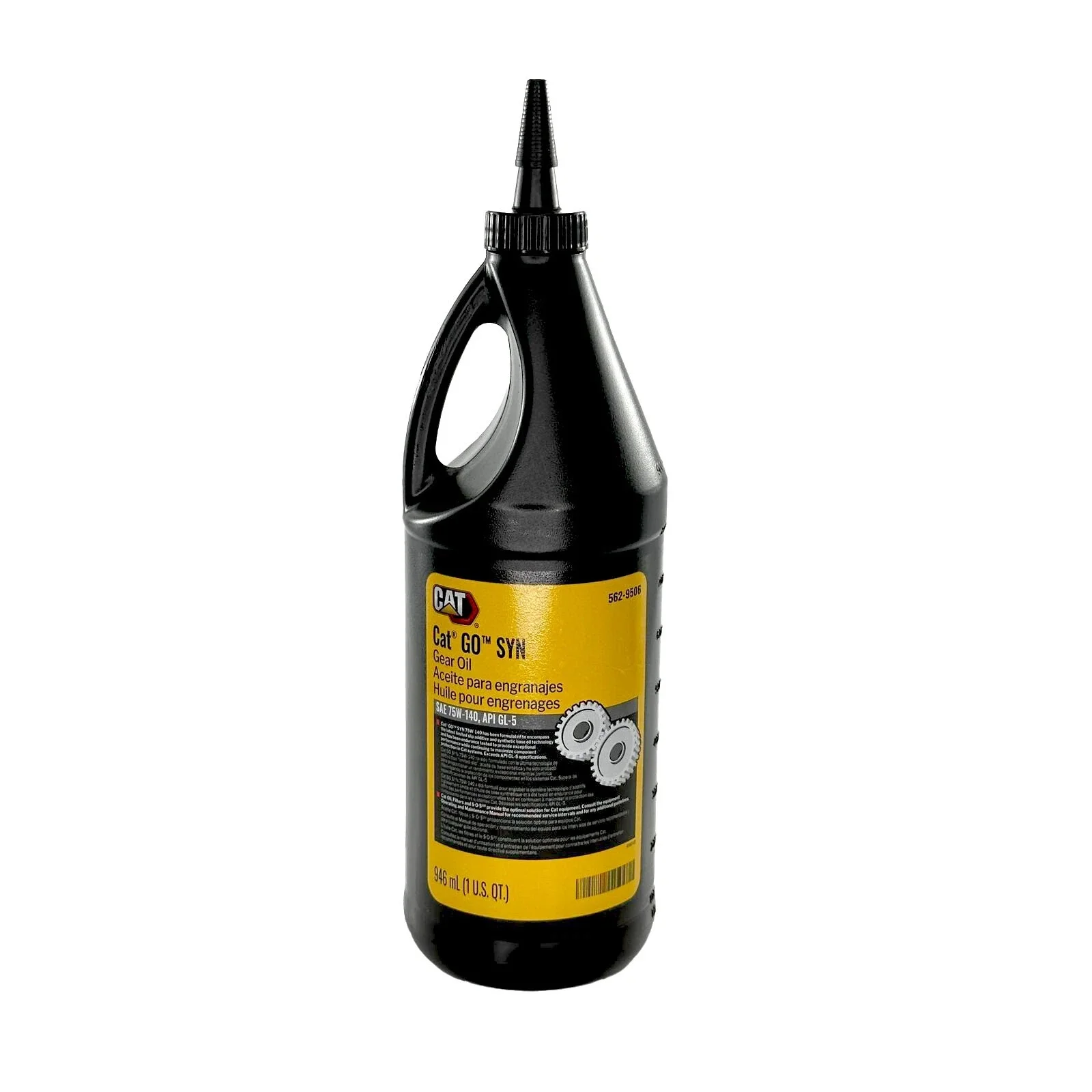 Cat 562-9506 GO Synthetic 75W-140 Gear Oil | 1 qt. Bottle