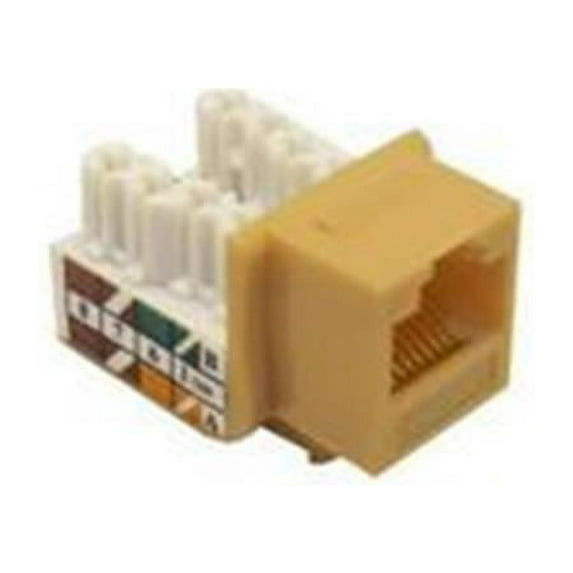 Cat 5E 110 Type Rj45 Unshielded Keystone Jacks Lt. Almond
