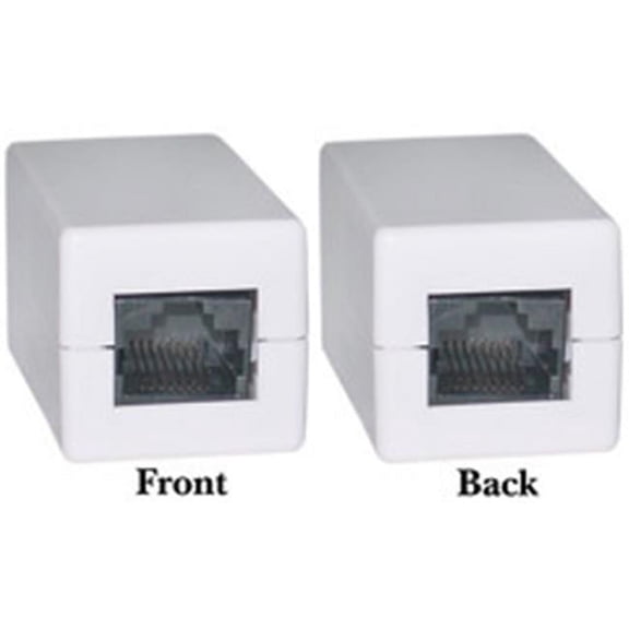 Cat 5e Coupler White RJ45 Female Unshielded