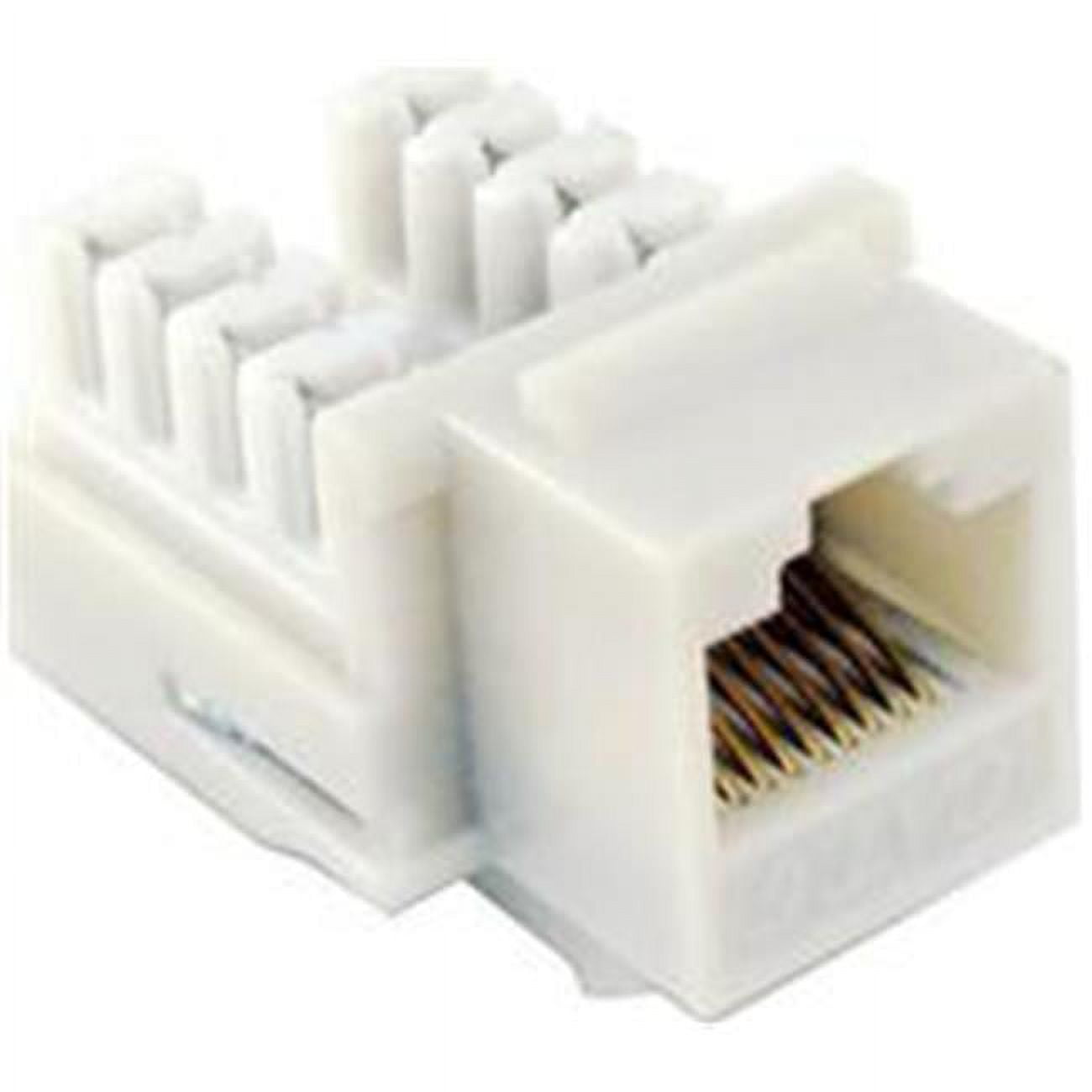 Cat 6 110 Type Rj45 Unshielded Keystone Jacks Lt. Almond