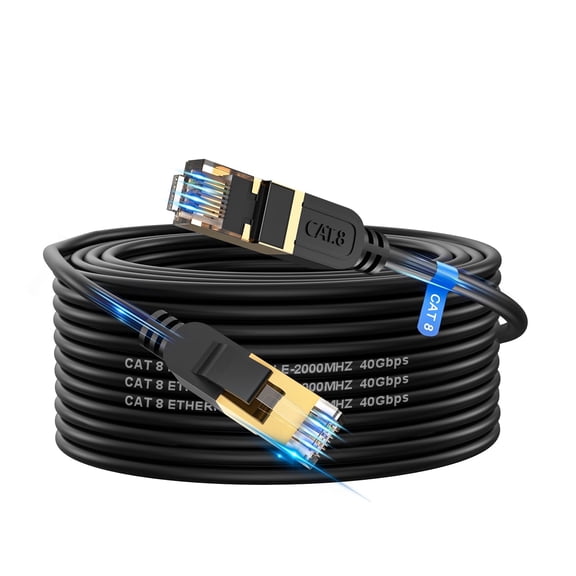Cat 6 Ethernet Cable 200 ft, LAN Cable, Network Cable, Internet Cable and Patch Cable, 10Gbps Transfer Speed, Outdoor Direct Burial Cat 6 Cable, UV Resistant, Direct Burial, Waterproof, Durable