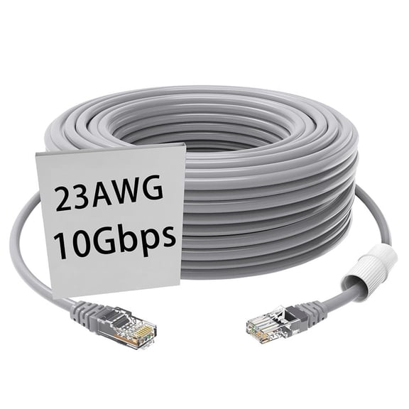 Cat 6 Ethernet Cable 3.2 ft Internet Cable (1 Meter) CAT5e/CAT6 poe Cable Cat6 UV Waterproof Direct Burial & Indoor Outdoor LAN Cable 3.2ft Network Cable 3 PCS