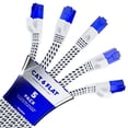 thumbnail image 1 of Cat 6 Ethernet Cable, 3 ft, 5 Pack Easy-Hide Flat Super-Durable White Braided Network LAN Internet Cable/Cord, 1 of 8