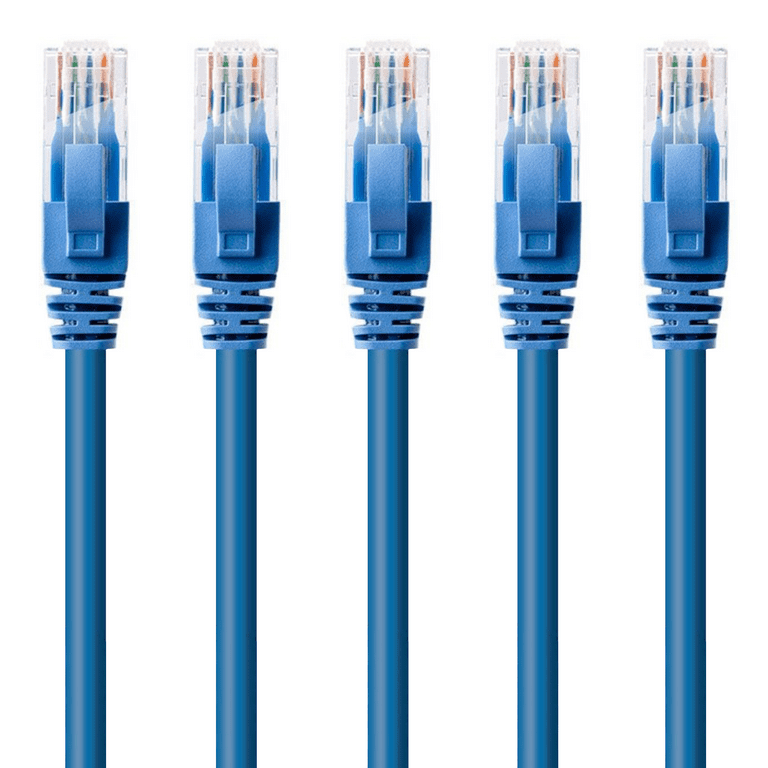 Cat6 Ethernet Cable 3ft Blue | 10Gbps, RJ45 LAN, 550 MHz, UTP | Network  Patch Cable