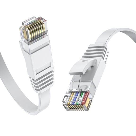 Cat 6 Ethernet Cable 6 ft, LAN Cable, Network Cable, Internet Cable and Patch Cable, 10Gbps Transfer Speed, Outdoor Direct Burial Cat 6 Cable, UV Resistant, Direct Burial, Waterproof, Durable, 6 Foot