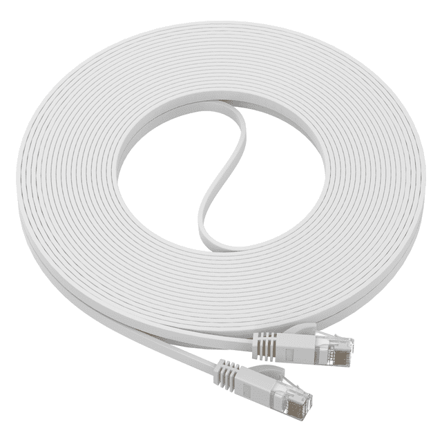 Cat 6 Cable, Flat 50 feet LAN, UTP Cat 6, RJ45, Network Cord