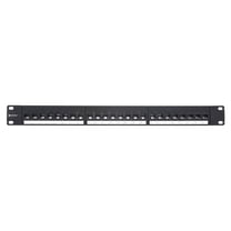Cat 6 High-Density Feed Through Patch Panel - 24 Port, 1U
