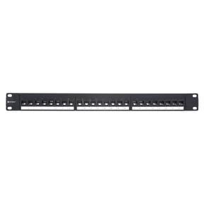 Networx Cat 6 High-Density Feed Through Patch Panel - 24 Port, 1U