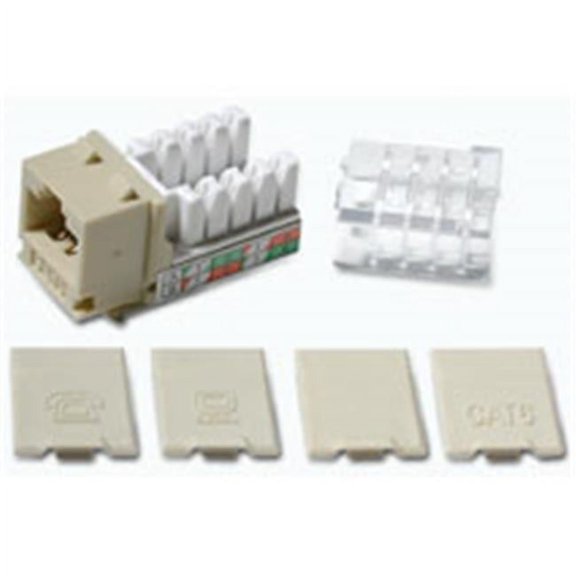 Cat 6 Keystone Jack Ivory