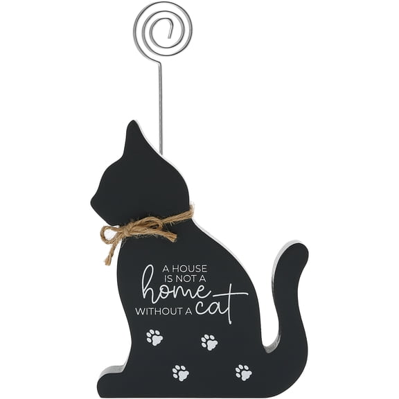Pavilion Gift Company - Cat - 6" Plaque with Photo Clip